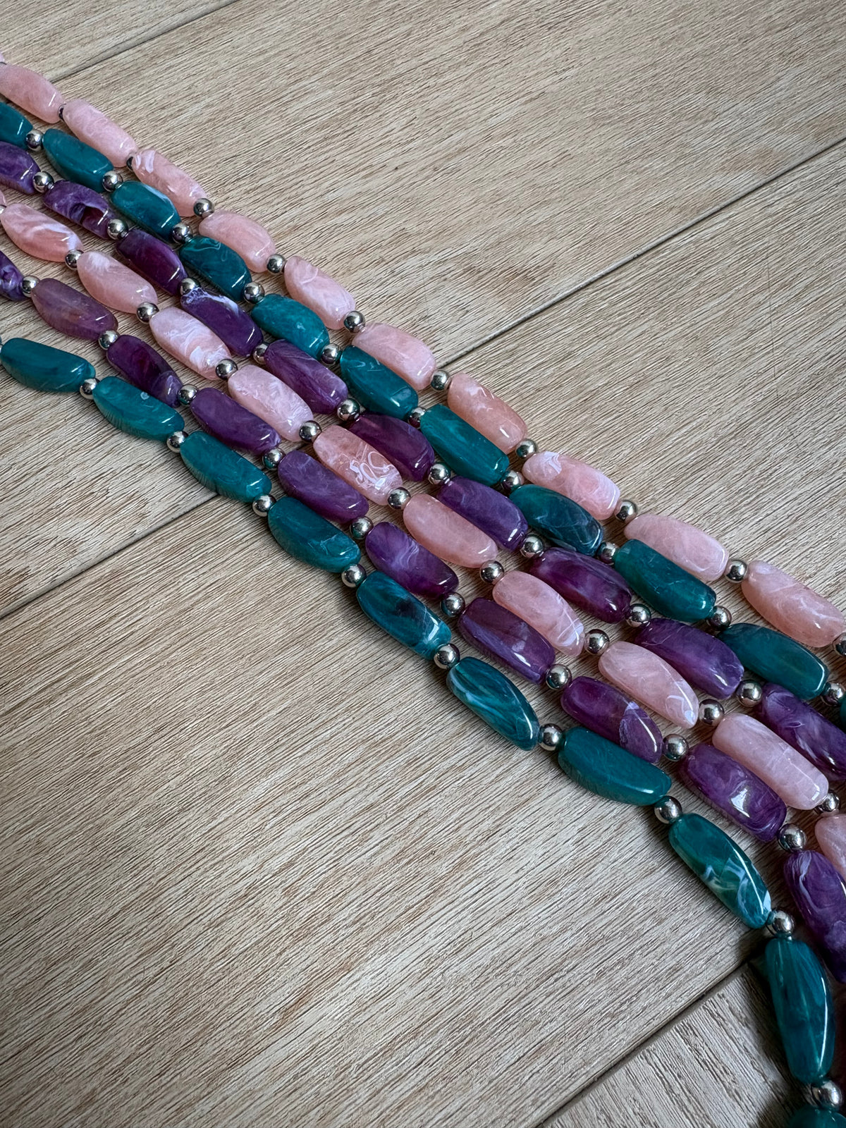 Telefoonkoord heup kralen - Groen
