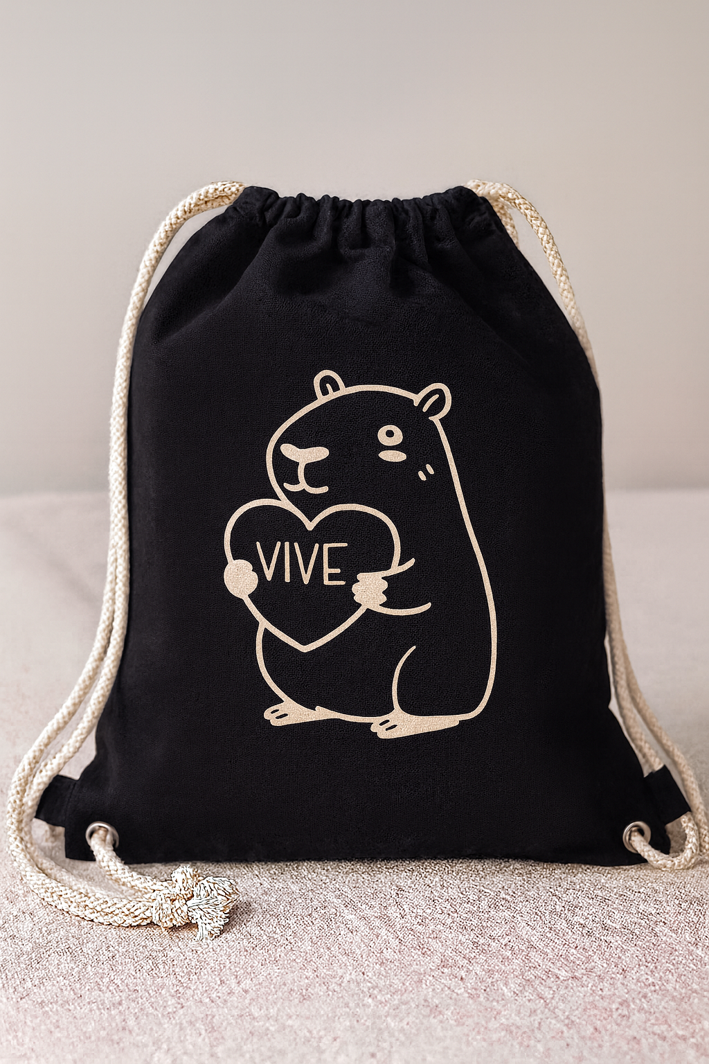 Gymtas- zwart Capibara