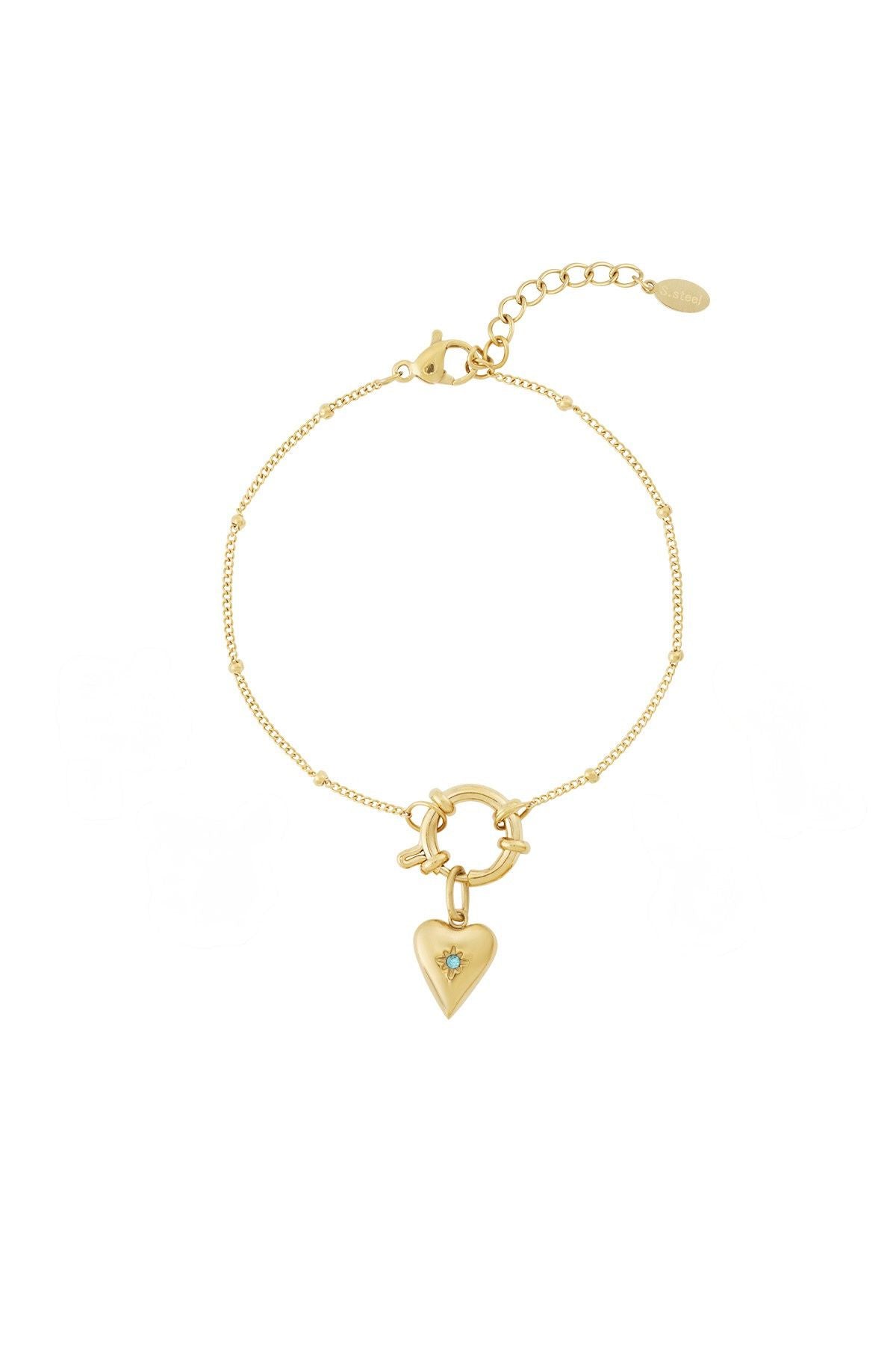 Bedel armband - Goud hart