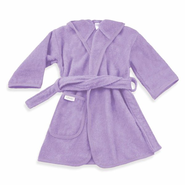 Baby Badjas met naam - Lavendel (0-12 maanden)
