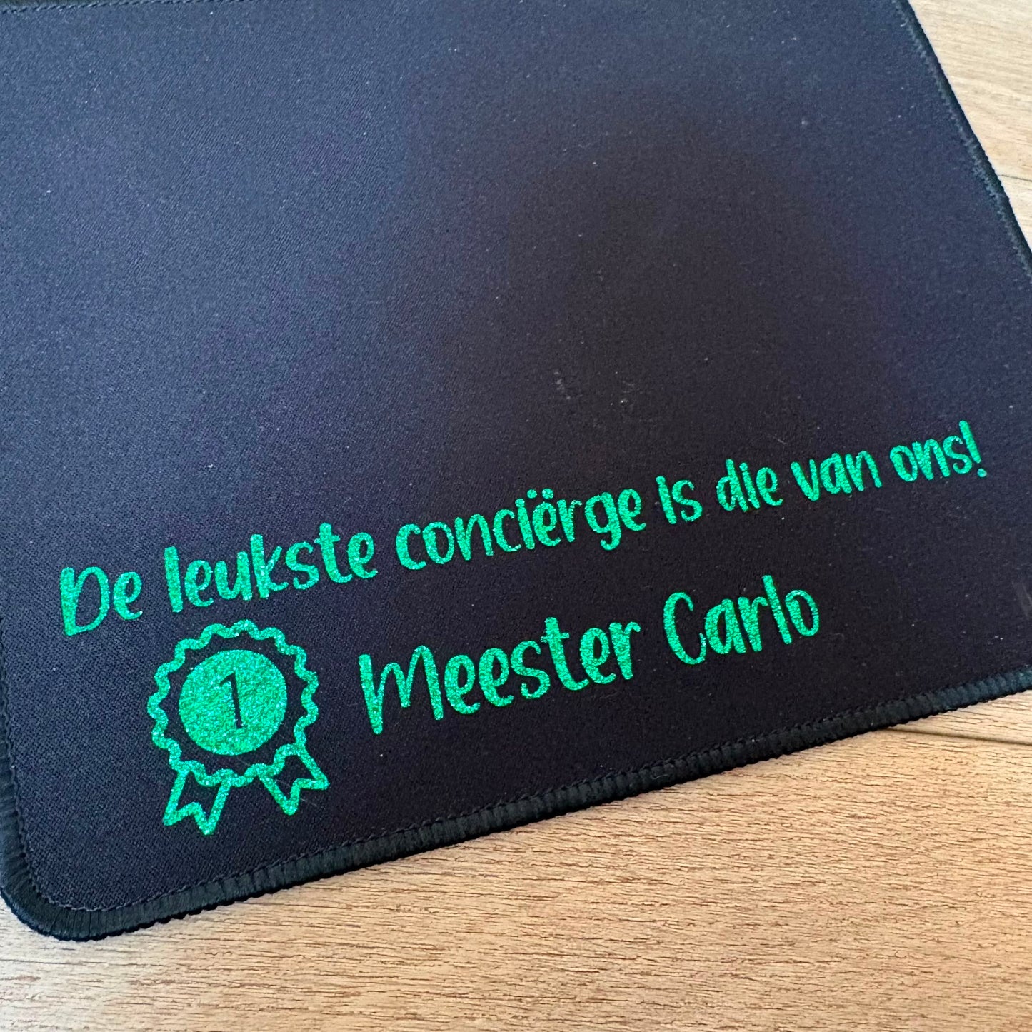 Gepersonaliseerde muismat voor meester of juf