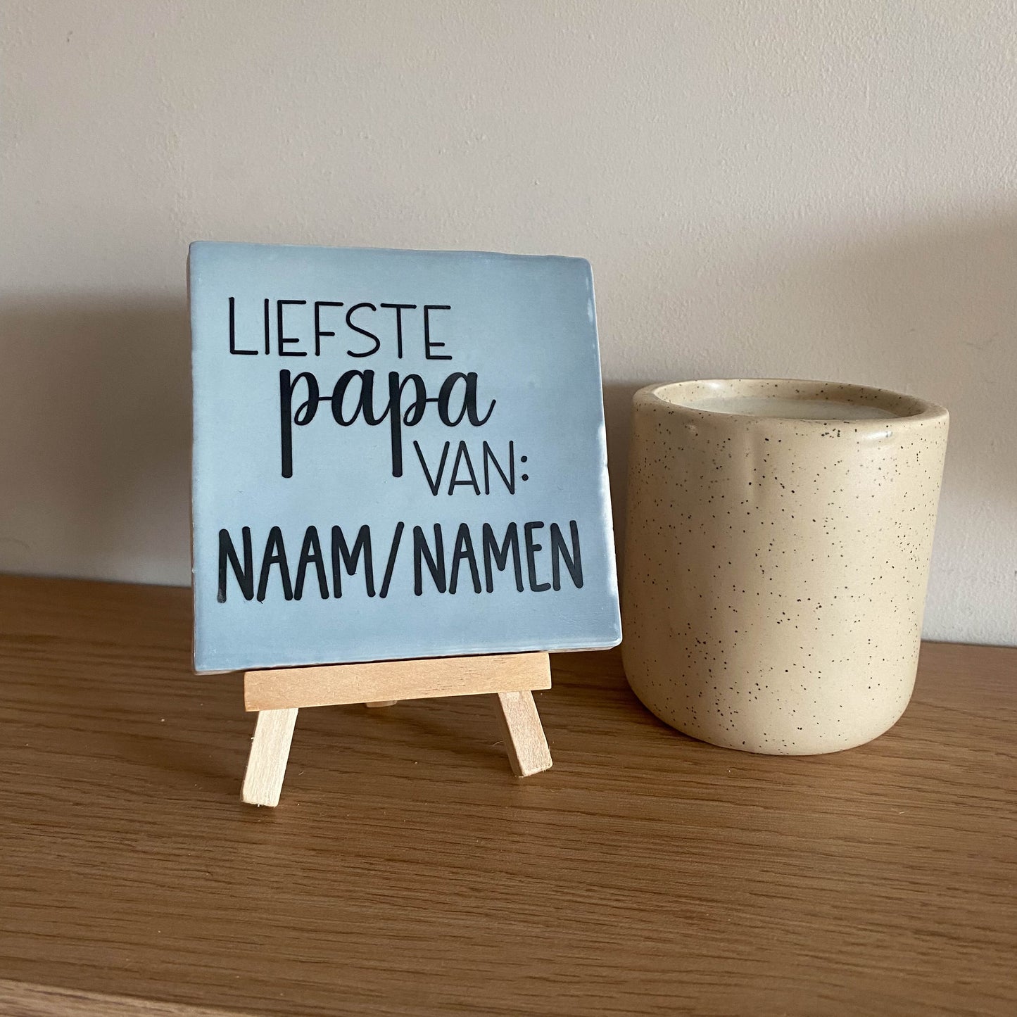 Tegeltje met tekst Liefste papa van
