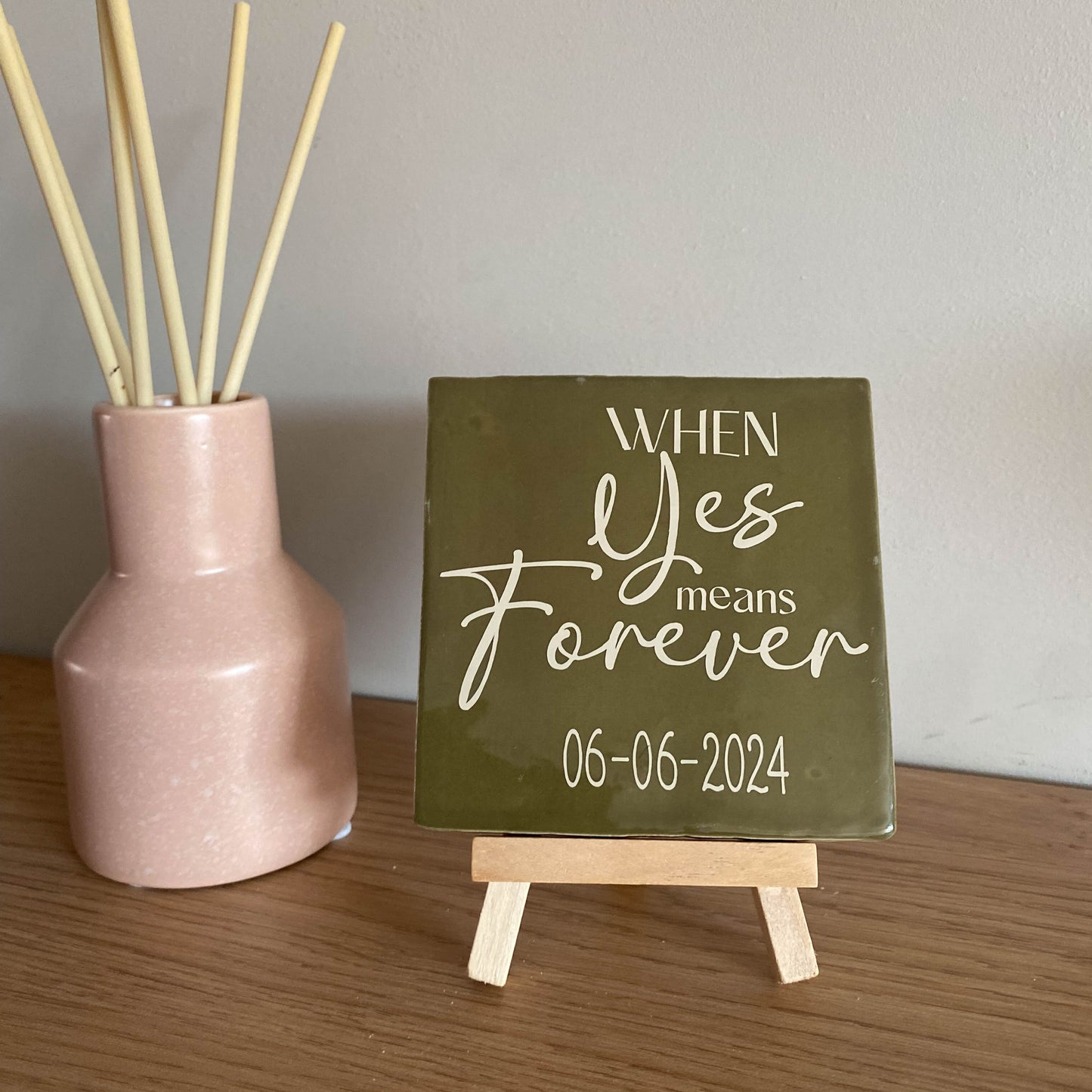 Tegeltje met tekst - Forever