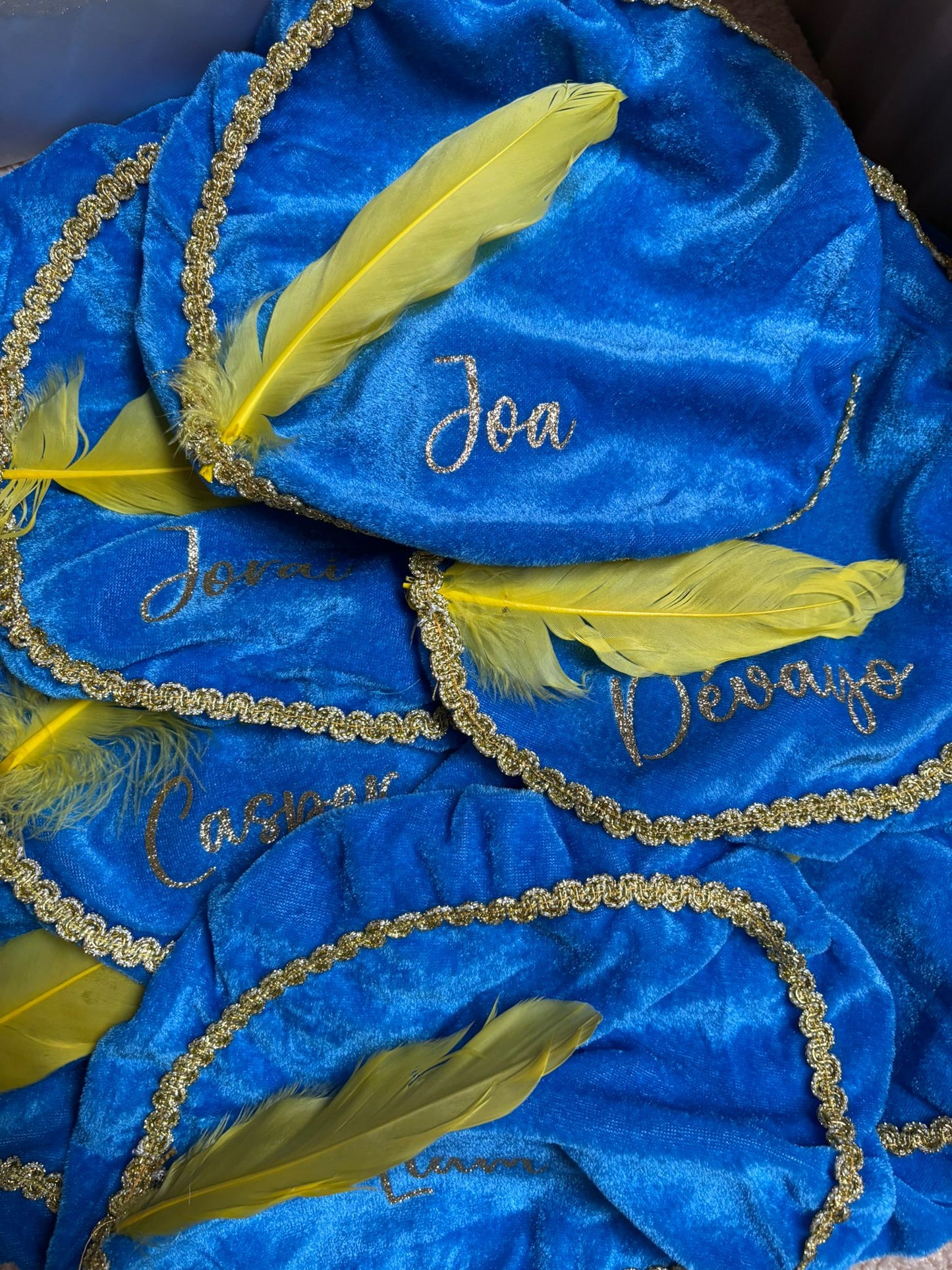 Pietenmuts met naam - Blauw