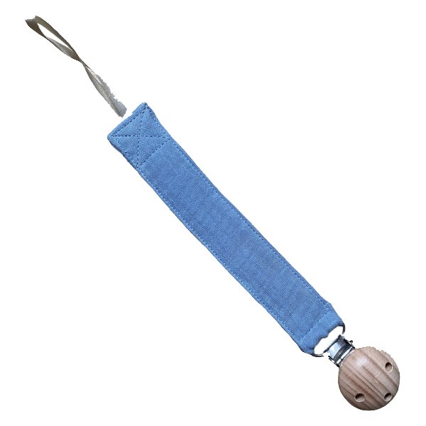 Speenkoord met naam - Stof - Pienies