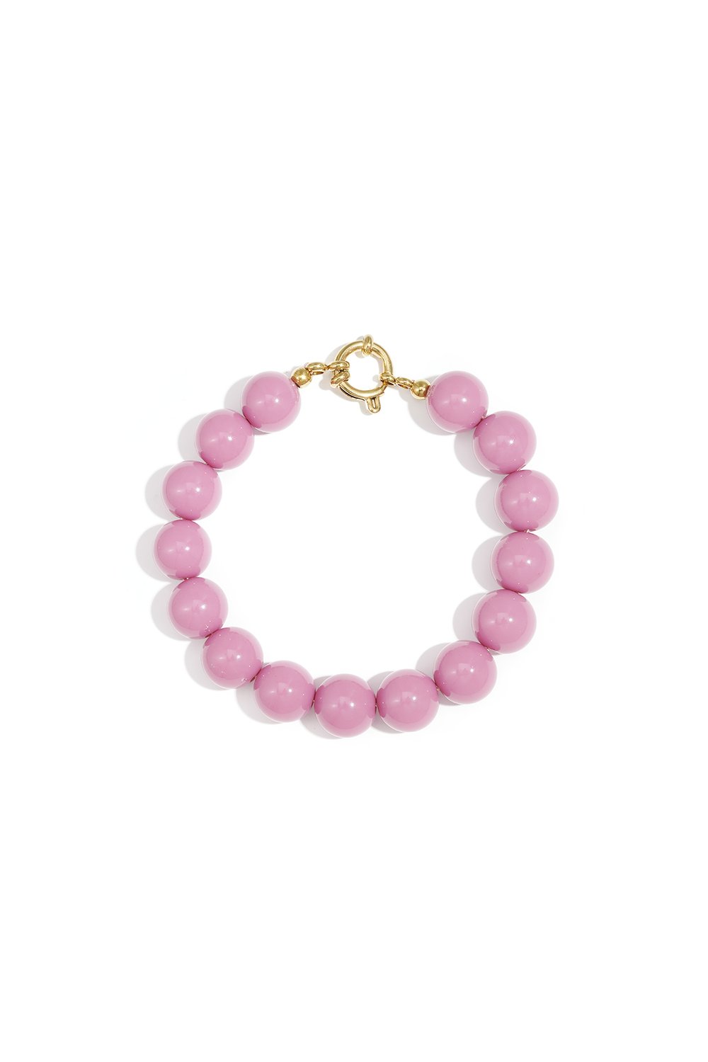 Armbandje 12 mm kralen - Roze
