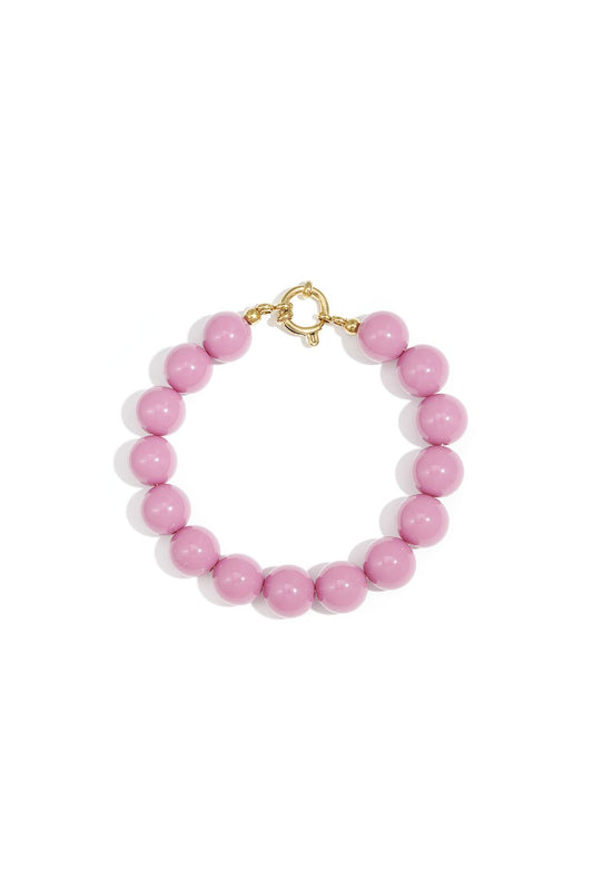 Armbandje 12 mm kralen - Roze
