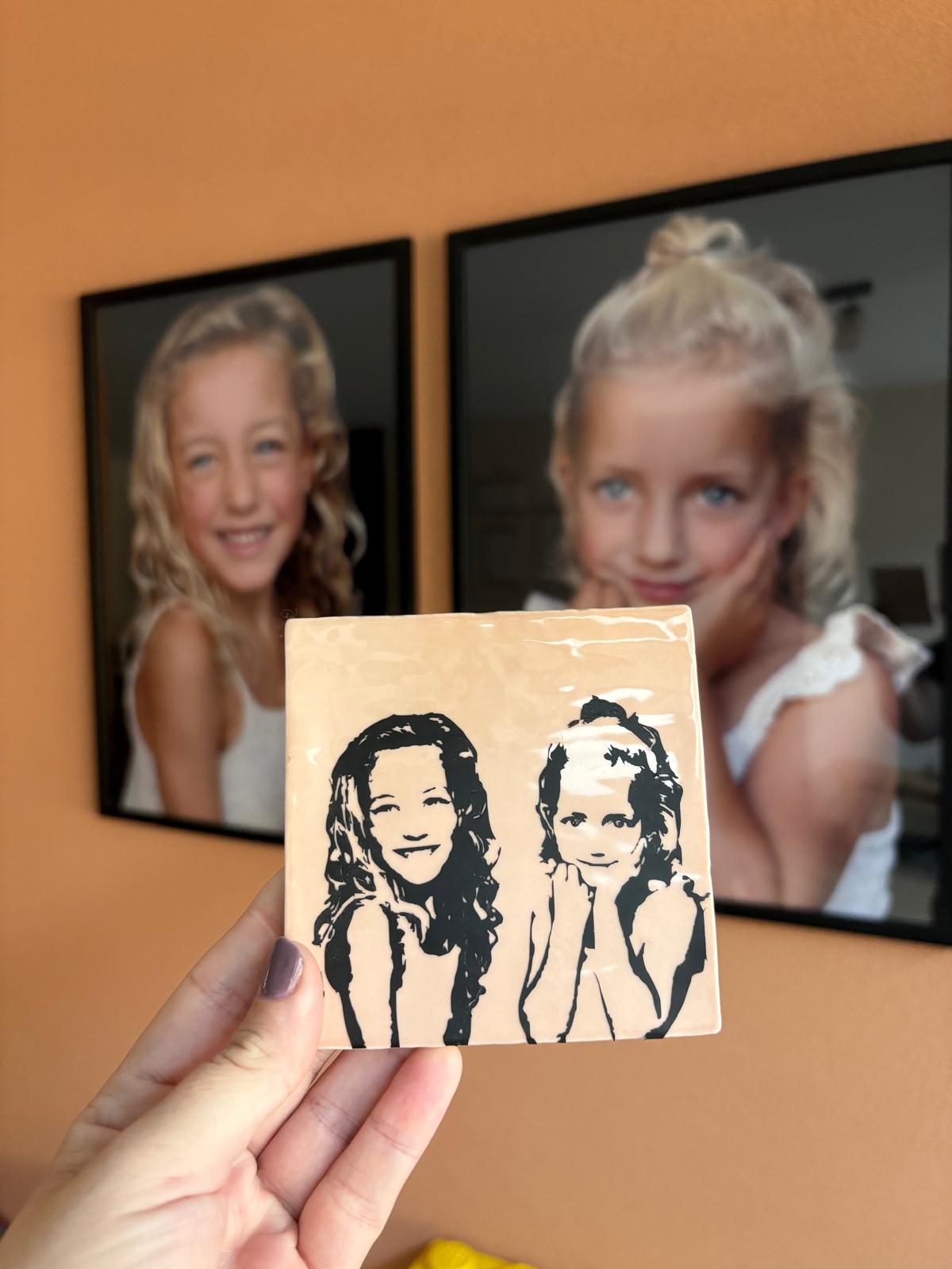 Tegeltje met eigen foto