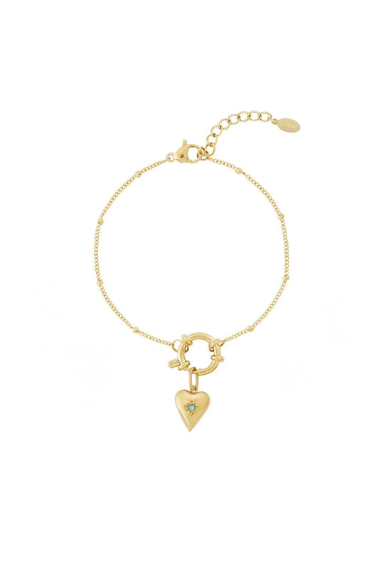 Bedel armband - Goud hart