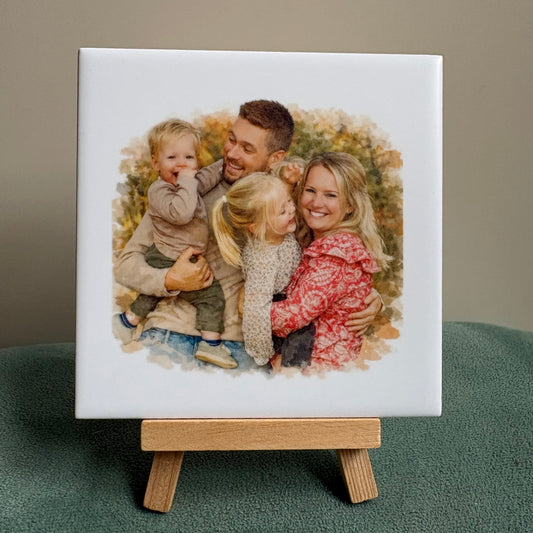 Tegeltje met illustratie