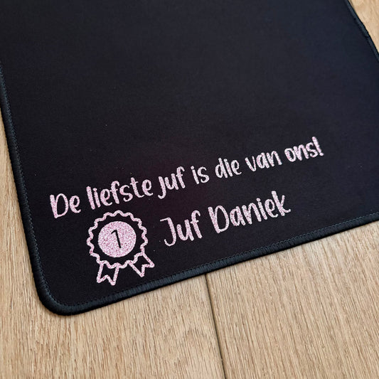 Gepersonaliseerde muismat voor meester of juf