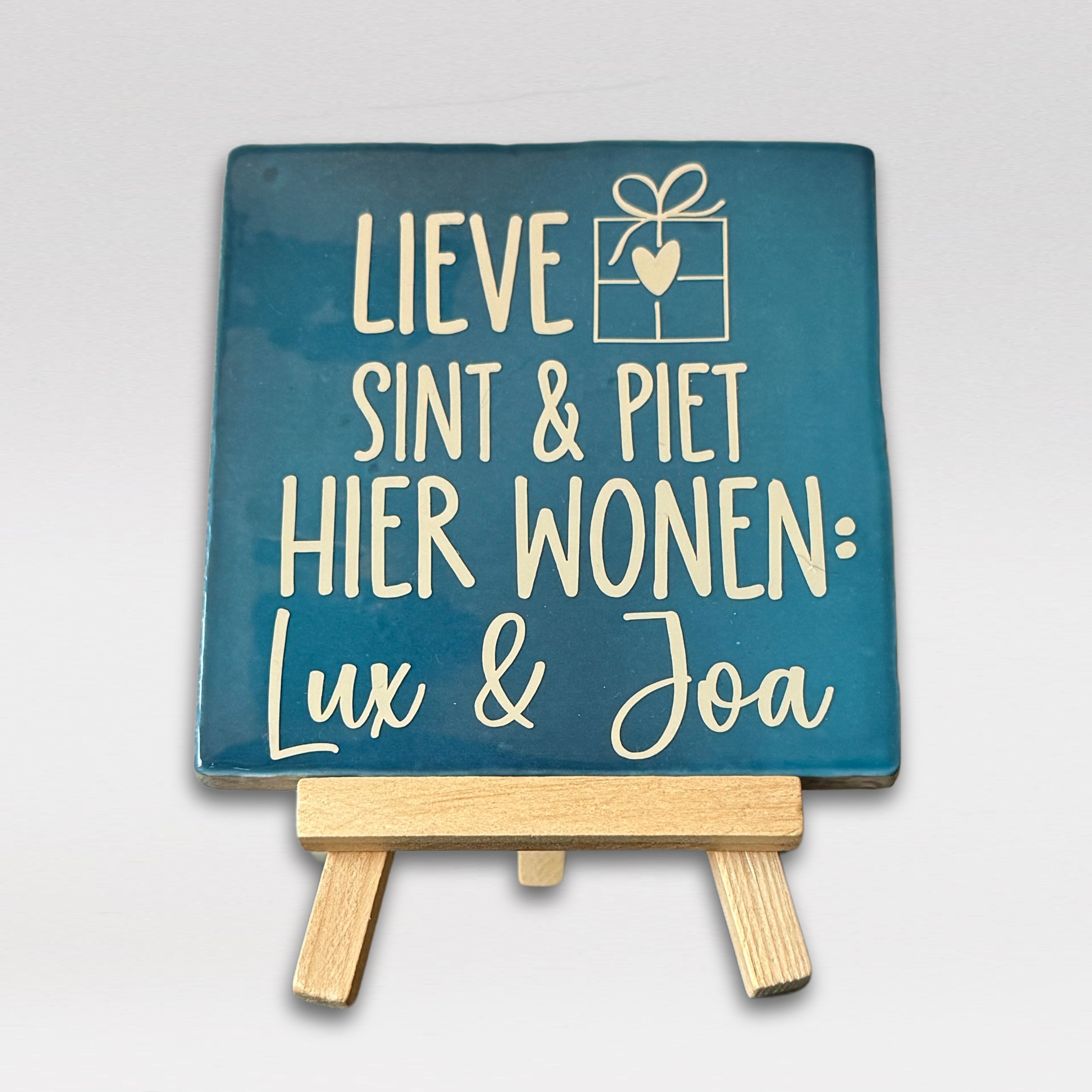 Tegeltje - Sinterklaas (met namen kind)