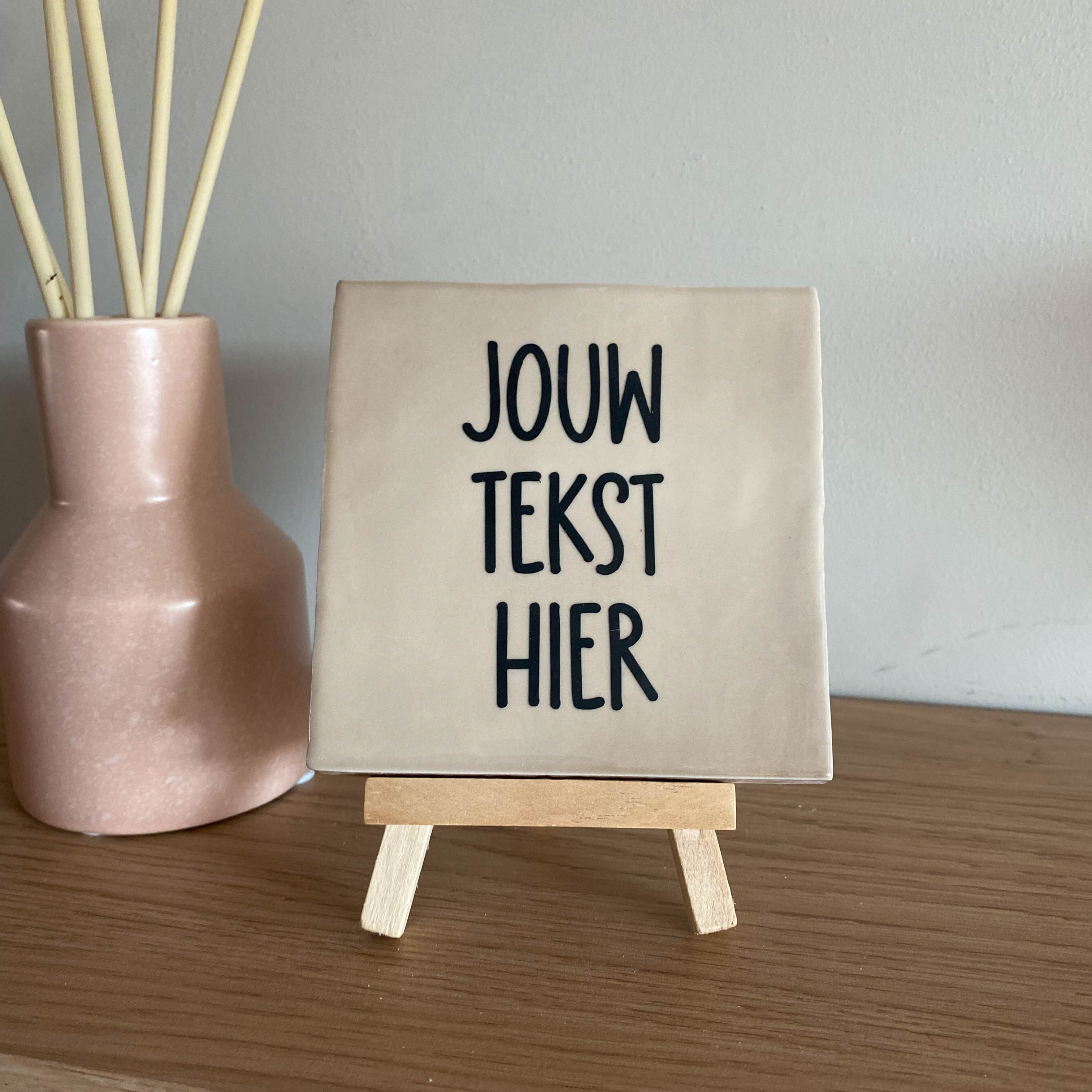 Tegeltje met eigen tekst laten bedrukken