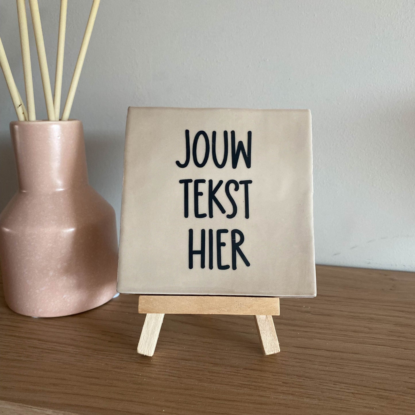 Tegeltje met eigen tekst laten bedrukken