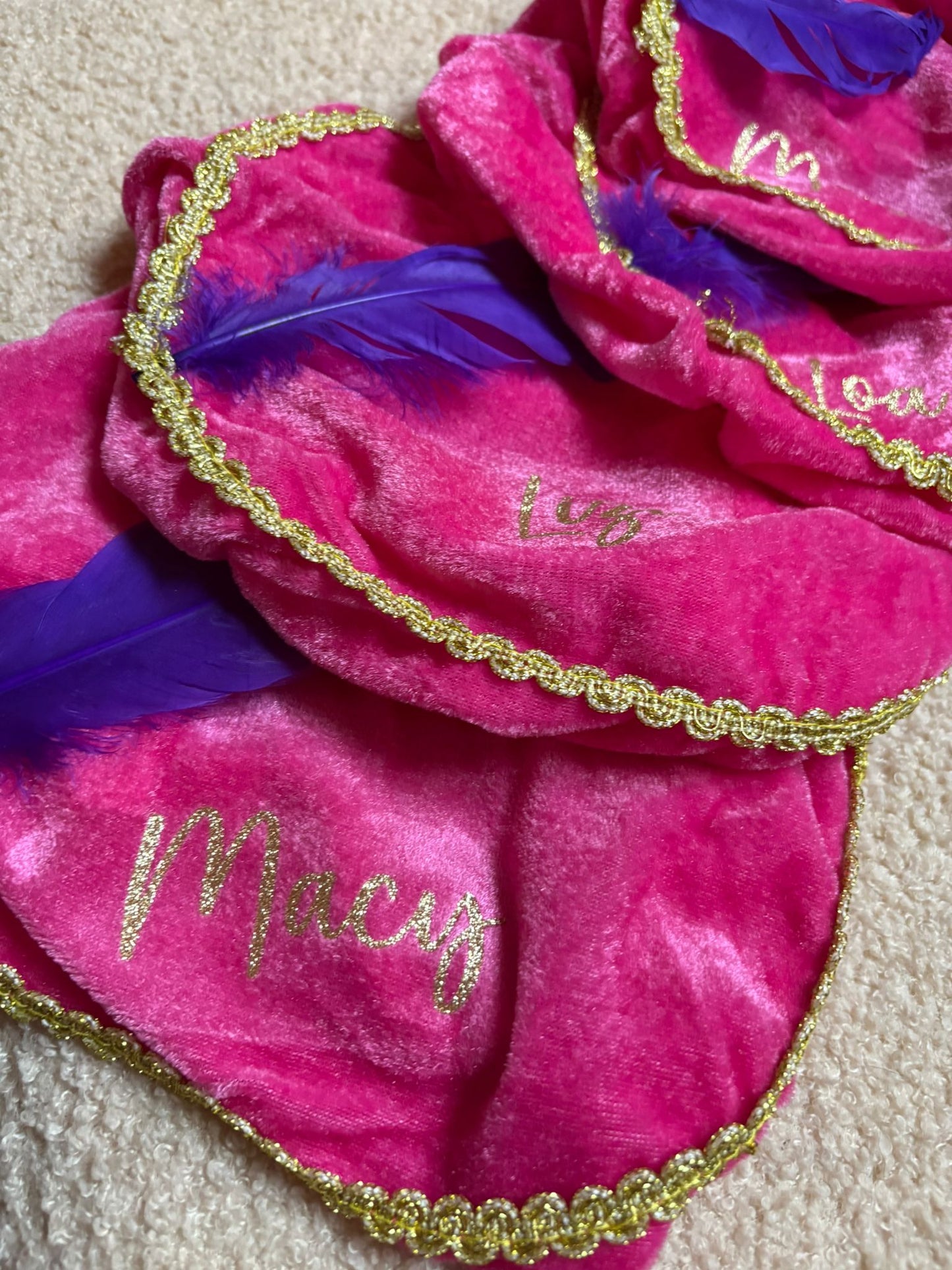 Pietenmuts met naam - Roze