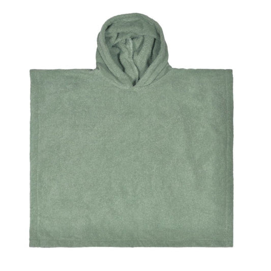 Badponcho Kind met naam - Groen (2 - 4 jaar) - Pienies