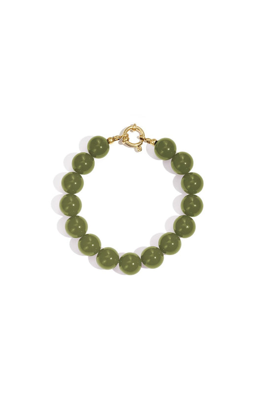 Armbandje 12 mm kralen - Groen