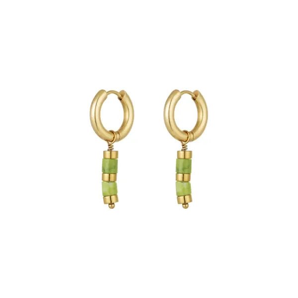Oorbellen Noé Groen - Pienies