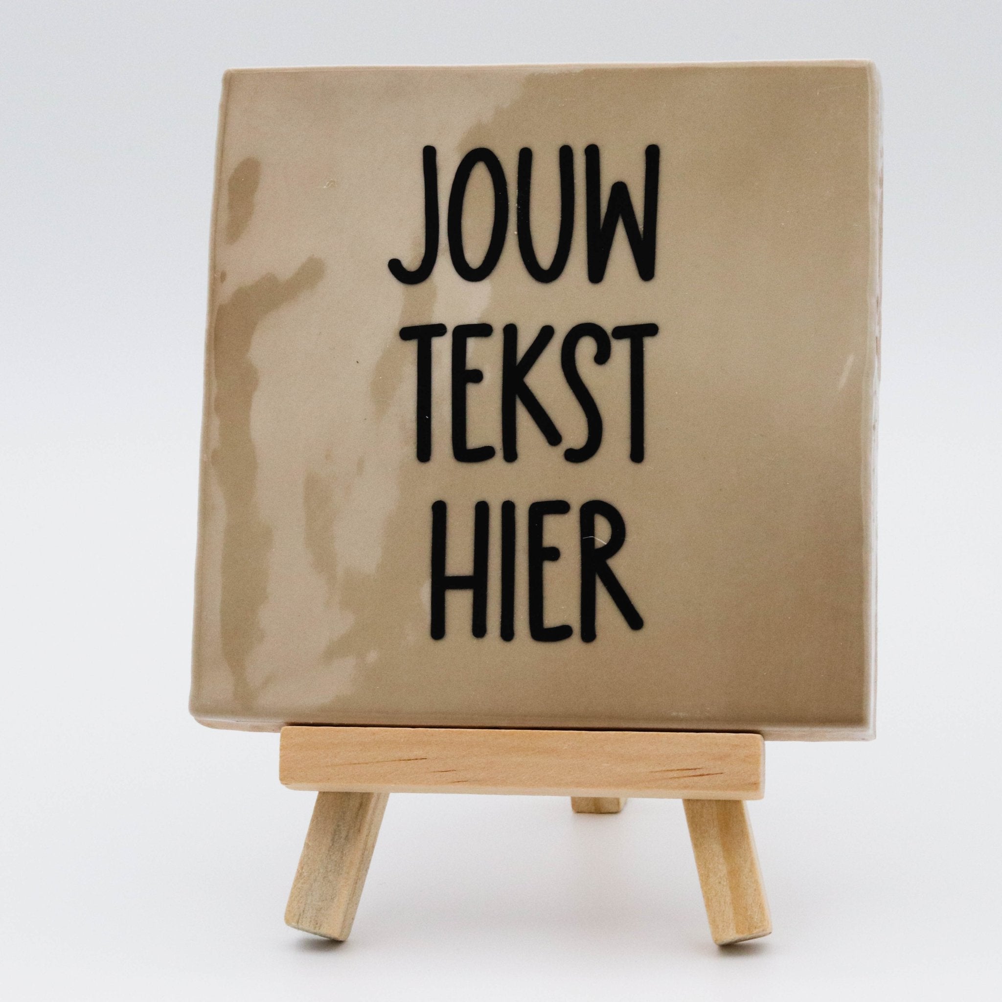 Tegeltje met eigen tekst laten bedrukken - Pienies