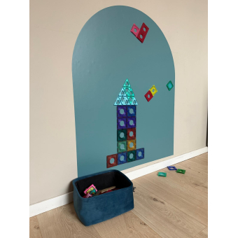 Magnetische muursticker blauw
